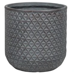 Pflanzgefäß 'Chester 04', Dunkelgrau