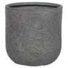 Pflanzgefäß 'Chester 08', Dunkelgrau, Ø 25 X H 25 Cm