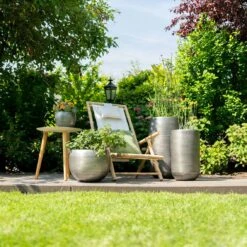 Pflanzgefäß 'Rowen', Silber, Ø 19 X H 13 Cm -Gartenbedarf Verkäufe 2024 3210801614 3210801615 3210801617 3210801618 3210801635 3210801636 3210801637 3210801638 Pflanzgefaess Rowen silber 2 114961 2