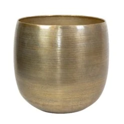 Pflanzgefäß 'Rowen', Gold, Ø 42 X H 41 Cm -Gartenbedarf Verkäufe 2024 3210801622 Pflanzgefaess Rowen gold D 42 x H 41 cm 114992