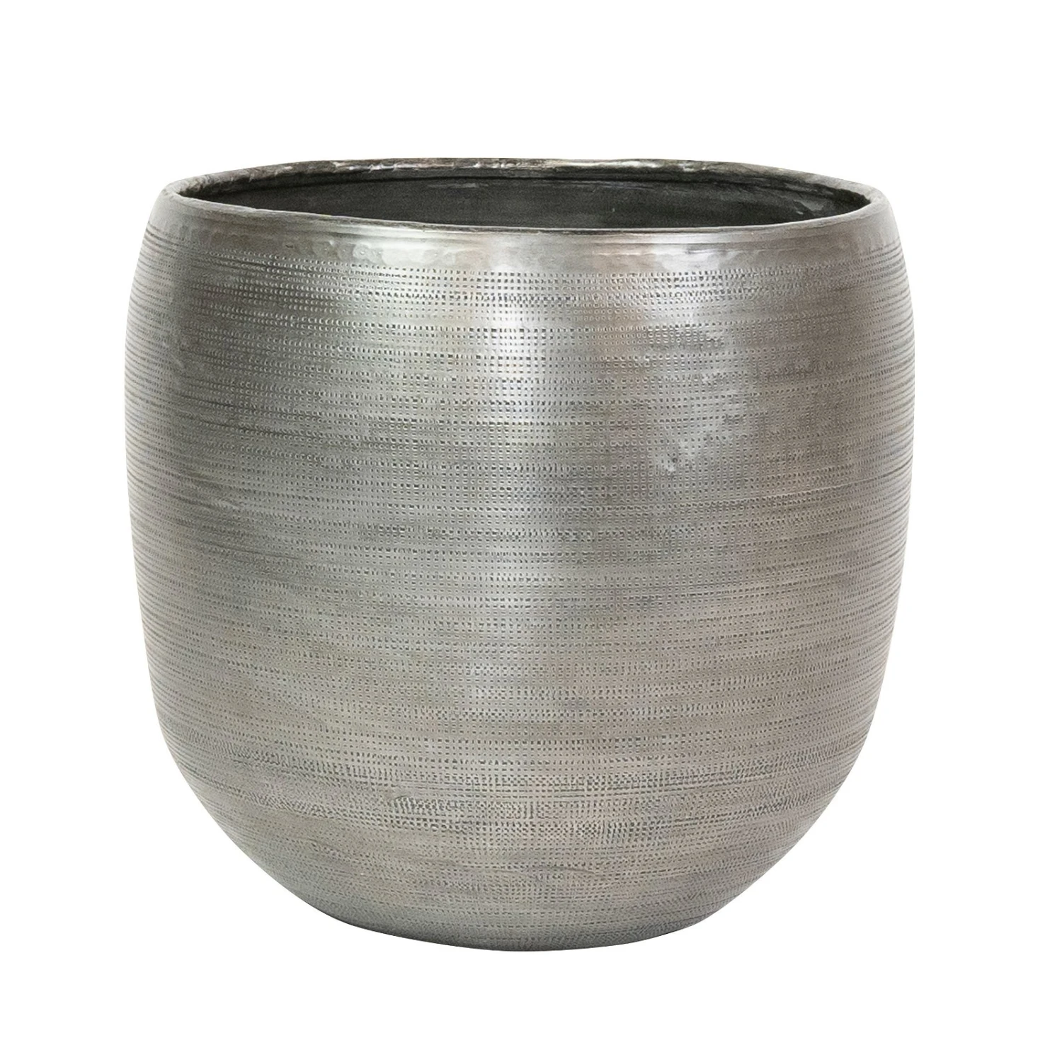 Pflanzgefäß 'Rowen', Silber, Ø 31 X H 28 Cm 4 Pflanzgefäß 'Rowen', Silber, Ø 31 X H 28 Cm – Bild 2