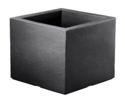 Pflanztrog "Kubus" Anthrazit, Ca. 40x40x34 Cm, Füllvolumen 25 L