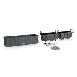 Lechuza Balconera Cottage, Granit -Gartenbedarf Verkäufe 2024 3230100595 Balconera Cottage80 79x19x19cm granit Pflanzvol 12Ltr 3 17880