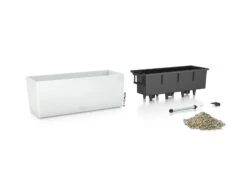 LECHUZA Balconera Color All-in-One-Set, Weiß, 50 X 19 X 19 Cm -Gartenbedarf Verkäufe 2024 3230100764 Balconera Color50 AllinOneSet 50x19x19cm weiss Pflanzvol 8Ltr 2 17895