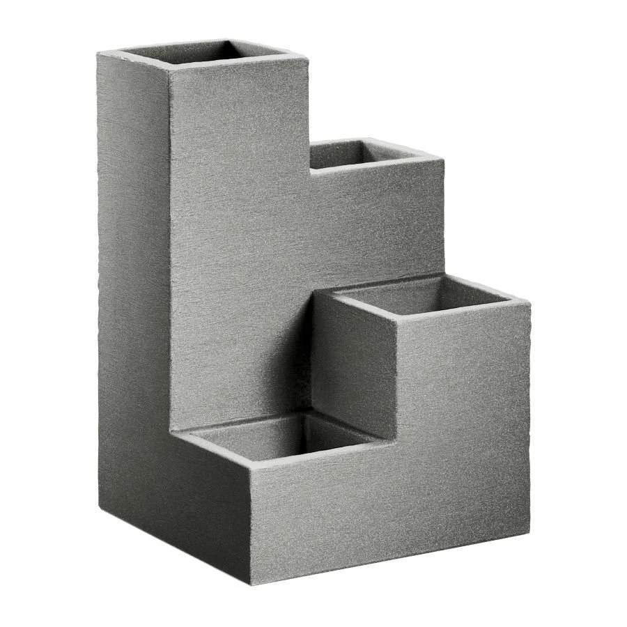 Kölle Pflanzkübel-Wendeltreppe "Kubus" Grau, 40x40x60 Cm, 55 Liter Erdvolumen 3 Kölle Pflanzkübel-Wendeltreppe "Kubus" Grau, 40x40x60 Cm, 55 Liter Erdvolumen