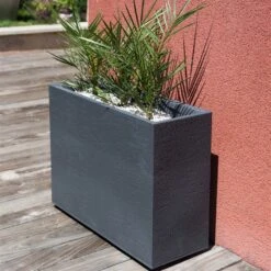 Pflanzkasten Graphit Crunch High, Anthrazit, L 78,5 X B 29,5 X H 60 Cm -Gartenbedarf Verkäufe 2024 3230101030 Pflanzkasten Graphit Crunch High anthrazit L78 5xB29 5xH60cm 46Ltr 3 59185