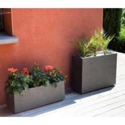 Pflanzkasten Graphit Crunch High, Anthrazit, L 78,5 X B 29,5 X H 60 Cm -Gartenbedarf Verkäufe 2024 3230101030 Pflanzkasten Graphit Crunch High anthrazit L78 5xB29 5xH60cm 46Ltr 4 59184