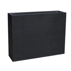 Pflanzkasten Graphit Crunch High, Anthrazit, Wasserdicht, Doppelwandig