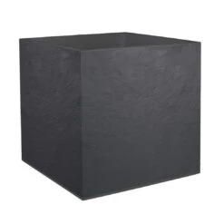 Pflanztrog 'Volcania Dado', Anthrazit, Kunststoff