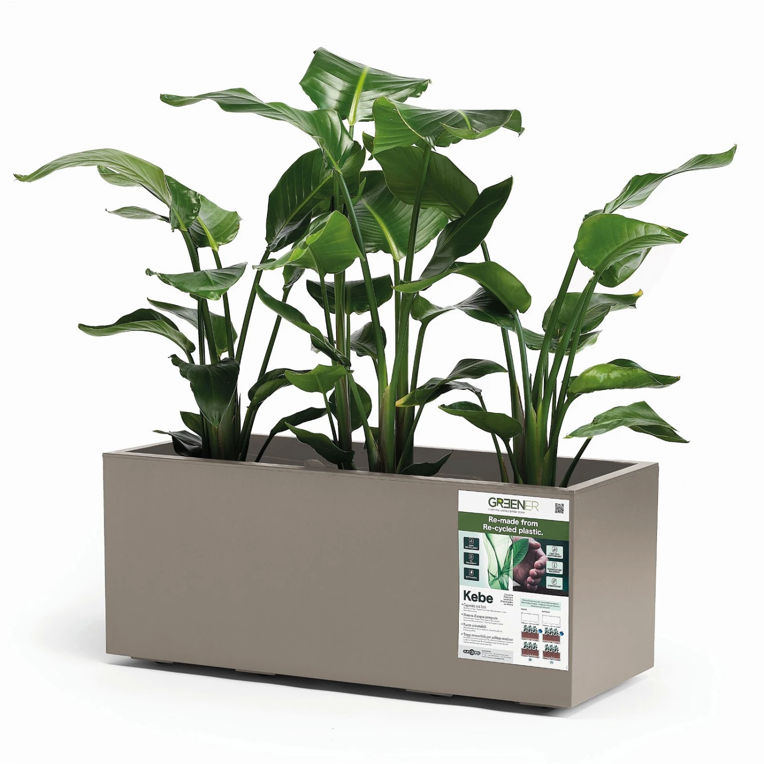 Pflanzkasten 'Kebe', Taupe, 102 Liter, 39,5 X 99,5 X 39,5 Cm 3 Pflanzkasten 'Kebe', Taupe, 102 Liter, 39,5 X 99,5 X 39,5 Cm