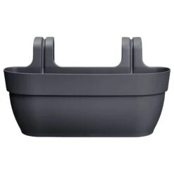 Elho Pflanzgefäß 'Vibia Campana Easy Hänger L', Anthrazit, 7,5 Liter