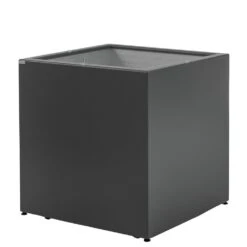 Pflanztrog Kubus, Anthrazit, 40 X 40 X 40 Cm Mit Rollen