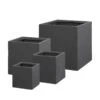 Pflanztrog 'Basic Ciber', Grafit, L 25 X B 25 X H 25 Cm