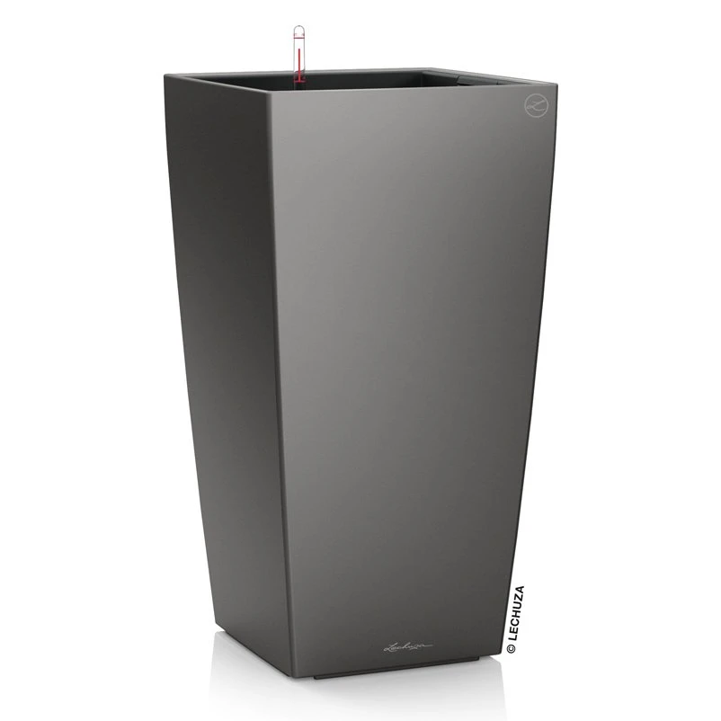 LECHUZA Cubico Premium 30, Anthrazit-metallic, All-in-One-Set, 30x30, H:56 Cm 4 LECHUZA Cubico Premium 30, Anthrazit-metallic, All-in-One-Set, 30x30, H:56 Cm – Bild 2