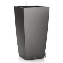 LECHUZA Cubico Premium 40, Anthrazit-metallic, All-in-One-Set, 40 X 40, H:75 Cm -Gartenbedarf Verkäufe 2024 3325100153 Cubico Premium40 anthrazit All in One Set 40x40x75cm RGB 7583
