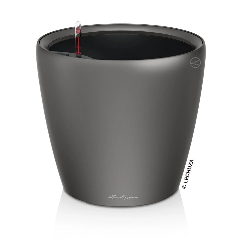 LECHUZA Classico Premium LS, All-in-One-Set, Anthrazit-metallic, Ø 21 Cm, H:20 Cm – Bild 2