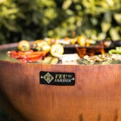 Edelstahl-Feuerstelle 'TRIA', Rost, 100 X 55 X 100 Cm -Gartenbedarf Verkäufe 2024 3920100752 Feuerstelle TRIA rost 3 110904