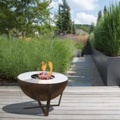 Feuerschale 'Dakota', Rostfarben, Ca. 60 X Ø 80 Cm -Gartenbedarf Verkäufe 2024 3920100762 Feuerstelle Dakota ca 80cm rund 1 1 118576