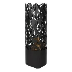 Feuersäule – Flammen Aus Carbonstahl, Maße 39 X 39 X 118 Cm