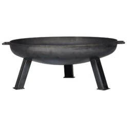 Feuerschale, Rund, Schwarz -Gartenbedarf Verkäufe 2024 3920150155 Rustikale Feuerschale L aus Eisen ca 100cm rund 2 118586