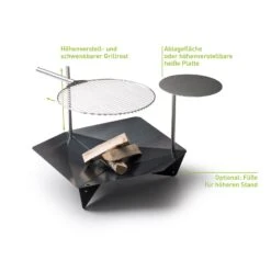 Höfats TRIPLE Grillrost Aus Edelstahl, Maße 55 Cm -Gartenbedarf Verkäufe 2024 3920501766 TRIPLE Grillrost D55cm 5 57583