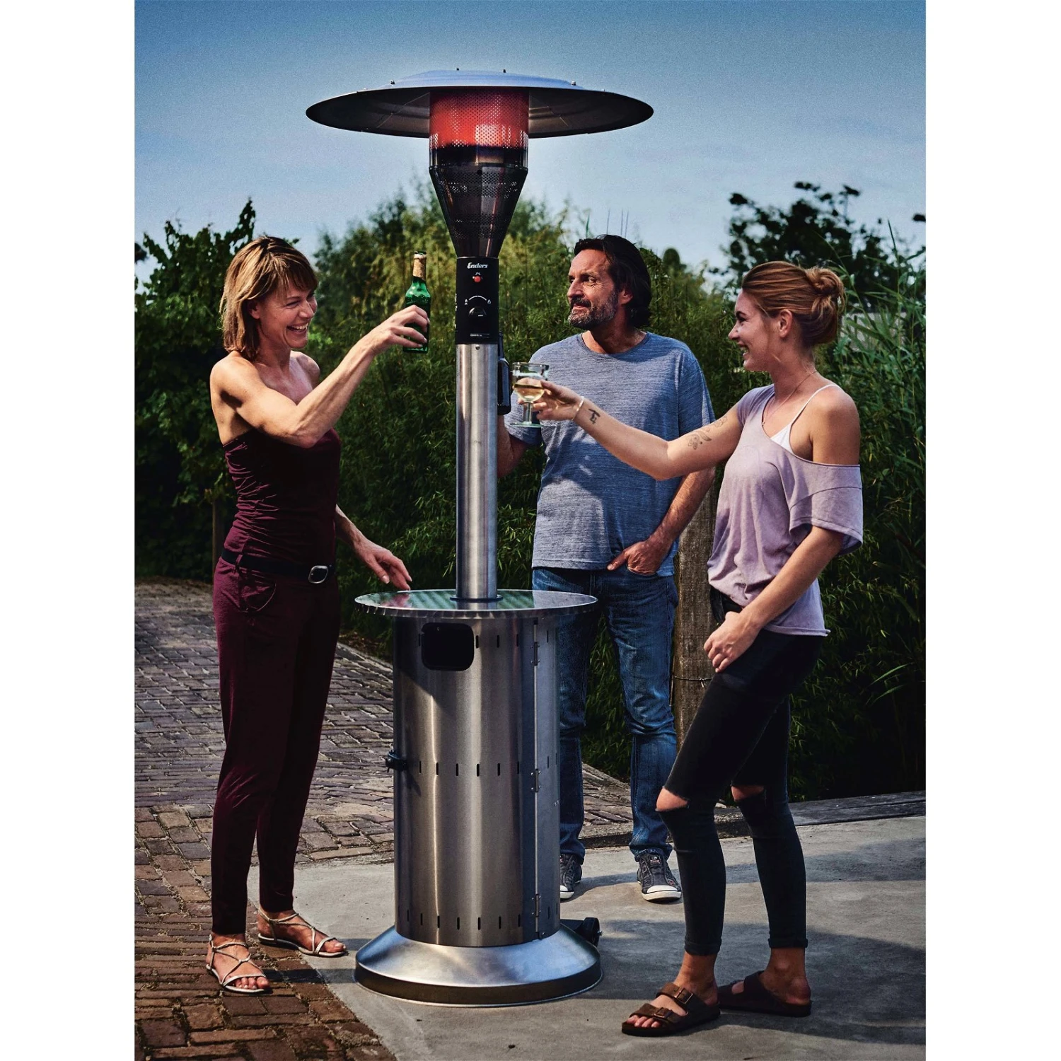 Enders Heizstrahler-Pilz Commercial, Gebürsteter Edelstahl, 230 X 88 Cm 5 Enders Heizstrahler-Pilz Commercial, Gebürsteter Edelstahl, 230 X 88 Cm – Bild 3